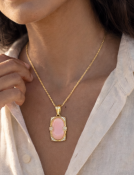  Chasca Pink Peruvian Opal Pendant View 2