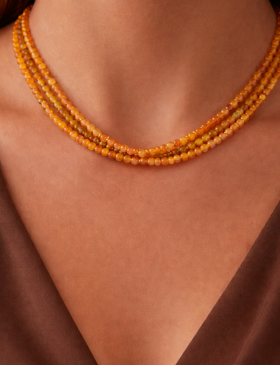 Triple Strand of Ethiopian Opals Necklace
