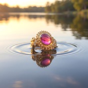 Tourmaline Octopus Ring View 3