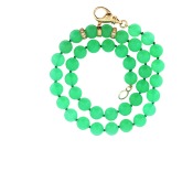 Chrysoprase and Diamond Beads View 1