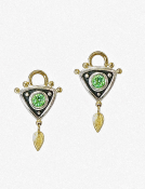 Mixed Metal Nissa Drops with Mint Tsavorites View 1