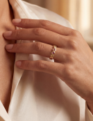 Sunset Multi-Stone Rhea Eternity Band View 2