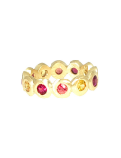 Sunset Multi-Stone Rhea Eternity Band View 1