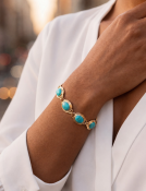 Kingman Turquoise Bracelet View 2