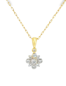 Dianthus Diamond Pendant View 1
