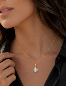 Dianthus Diamond Pendant View 2
