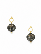 Pomegranate Pavé Diamond Drops View 1