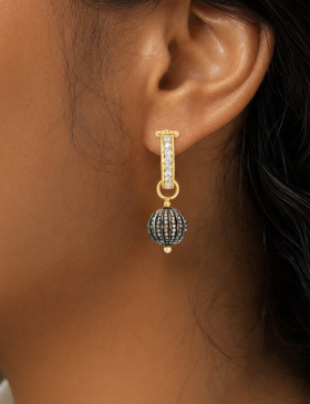 Pomegranate Pavé Diamond Drops