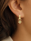 Nuevo Dew Drops with Blue Sapphires View 2