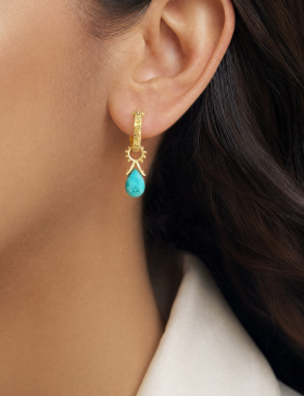 Aria Drops with Turquoise