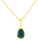 Deep Blue Sapphire Polka Dot Pendant View 1