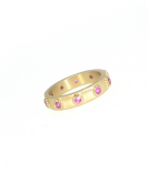 Pink Sapphire Artemis Band View 1