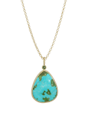 Sonoran Turquoise Pendant with Sapphire View 1