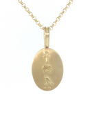 Turquoise Pendant with Cartouche Setting View 1
