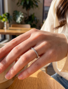 Salt and Pepper Eternity Band View 2
