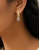 Tri-Color Tourmaline Drops View 2