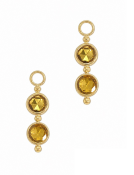 Two Tiered Golden Sapphire Drops View 1