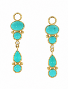 Tiered Turquoise and Diamond Drops View 1