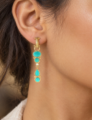 Tiered Turquoise and Diamond Drops View 2