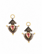 Siren Drops with Pink Tourmaline View 1