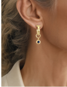 Royal Blue Sapphire Drops View 2