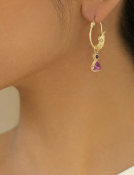 Pink Tourmaline Drops View 2