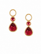 Pink Tourmaline Double Drops View 1