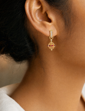 Ruby Filigree Drops