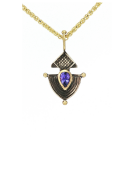 Siren Anchor Pendant with Tanzanite View 1