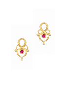 Woven Heart Drops with Rubies View 1