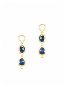 Double Blue Sapphire Drops View 1