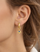 Angelfish Drops with Blue Sapphires View 2