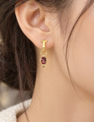 Moon Drops with Pink Sapphires View 2