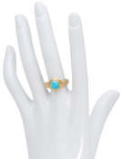 Sleeping Beauty Turquoise Signet Ring View 1