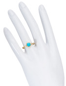 Sleeping Beauty Turquoise Cushion Cut Be Mine Ring View 1