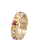 Ruby and Diamond Guinevere Band View 1