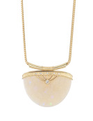 Opal Half Moon Necklace View 3