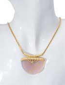 Opal Half Moon Necklace View 2