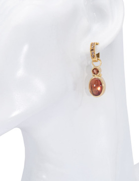 Copper Tourmaline Cabochon Drops