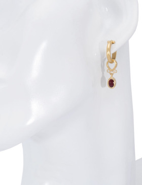  Ruby Cabochon Anjou Drops