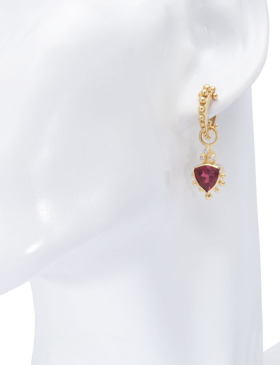 Pink Tourmaline Trillion Drops
