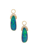 Opal and Diamond Doublet Drops View 1