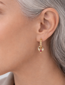 Ruby and Diamond Beaded Eclipse Drops View 2