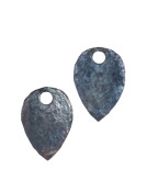 Large Blackened Steel Pear Drops View 1