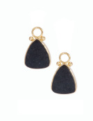 Black Jade Rounded Triangle Drops View 1