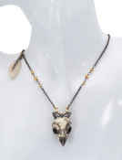 Screech Owl Skull Necklace View 2