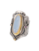Holly Blue Agate Ring View 1