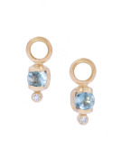 Aquamarine and Diamond Gondola Drops View 1