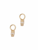 Tiny Skull Drops with Diamond Eyes View 1