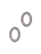 Oval Micro Pave Disks View 1
